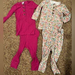 2 Loulou and Co top and bottom sets